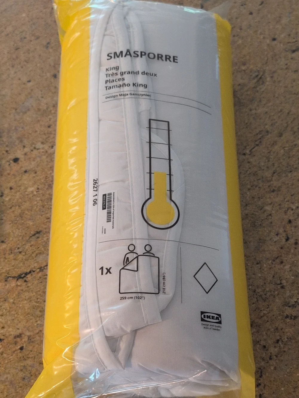 IKEA SMÅSPORRE King Sized Duvet Insert NWT/NIP